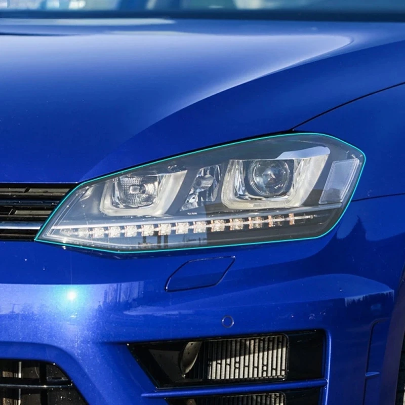 Auto Scheinwerfer Tönung schwarz Schutz folie Rücklicht transparent TPU  Aufkleber für Volkswagen Vw Golf 7 mk7 2014-2018 Zubehör - AliExpress