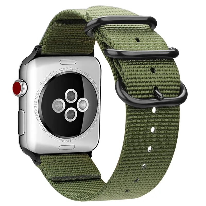 Cinturino Nato Per Cinturino Apple Watch 44Mm 40Mm Cinturino Iwatch 42Mm 38Mm Cinturino Cinturino In Nylon Apple Watch 4 3 5 Se 6 7 41Mm 45Mm