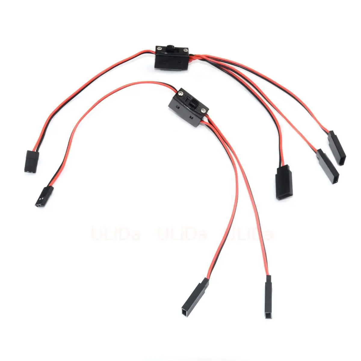 

RC Servo Extension 1 To 2/3 Y Cable LED Light Control Power Switch Wire For JR Futaba RC Model Car Boat Quadcopter Drone