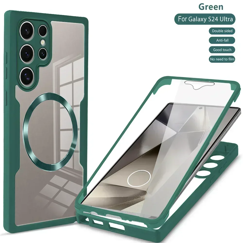 Ultimate Shockproof Magnetic Wireless Charging Case - Transparent Cover