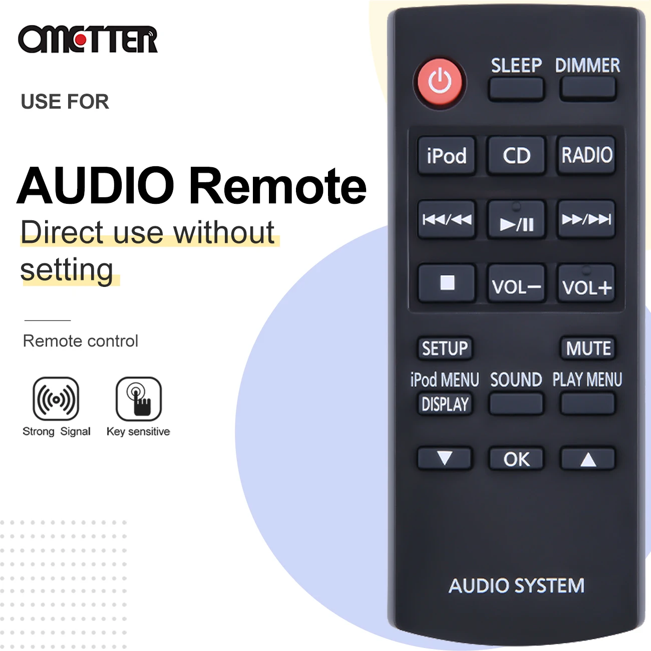 N2qayc000058は、Panasonicオーディオシステムのリモート制御に適合