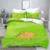 New 3d Print Kawaii Animal Capybara Bedding Set Boys Girls Twin Queen Size Duvet Cover Pillowcase Bed Kids Adult Home Textiles 6