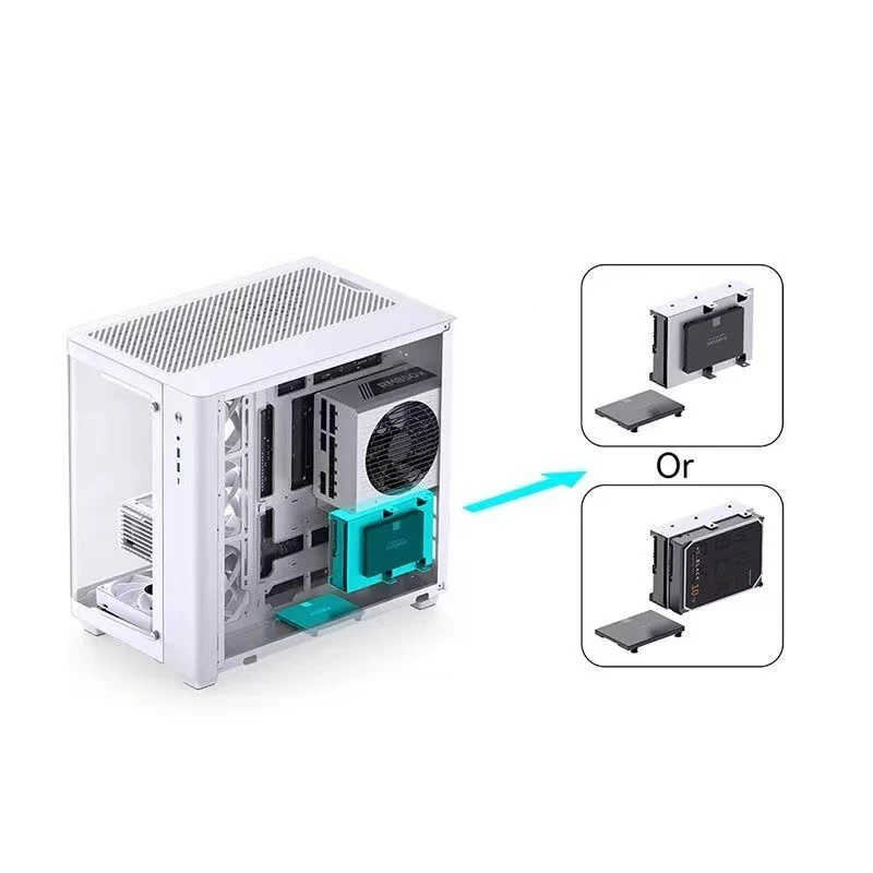 Jonsbo TK-3 curved sea view room chassis ATX side transparent back plug-in computer assembly host box 360 water cooling position