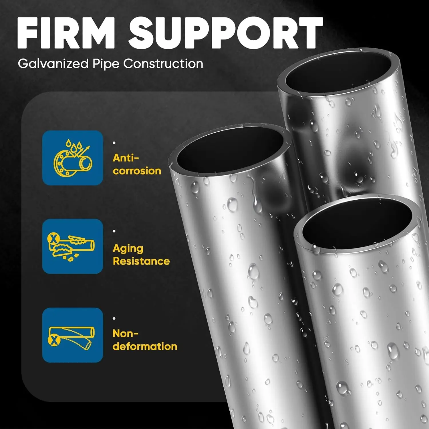 10x20 ft Heavy Duty Carport Canopy Galvanized Car Tent Outdoor Garage Boat Shelter with Reinforced Structure, No Sidewall -White