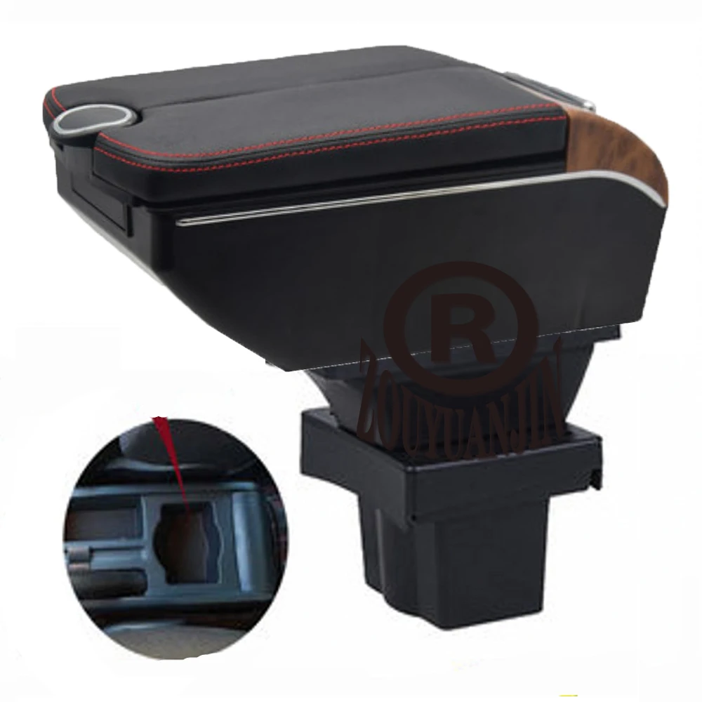 

For Skoda Yeti Octavia A5 MK2 Armrest Box Storage Central Container Store Content Interior Accessories Elbow Rest with Cup Holde