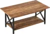Coffee Table with Storage, 39inch Modern Coffee Tables for Living Room X-Frame Design Farmhouse Coffee Table Space Saving Living 1