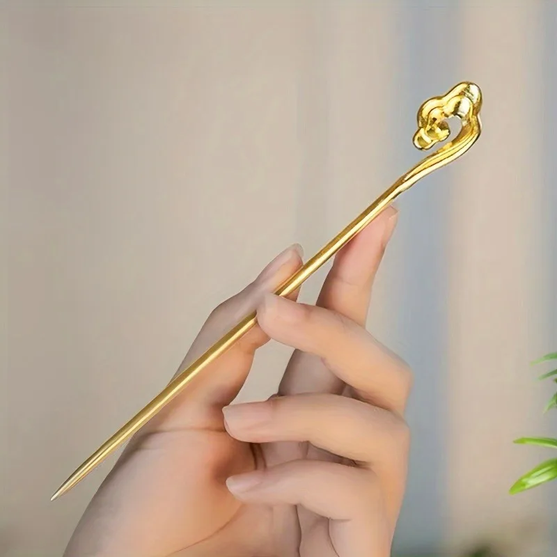Women's Elegant Hair Stick Chinese Style Auspicious Cloud Hair Stick Daily Party Wear Girl Jewelry Accessories Hair Accessory 1pc