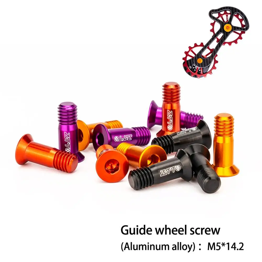 

Bicycle Rear Derailleur Guide Wheel Fixed Screw Colorful Road Mountain Transmission Guide Sprocket Bolts Modified Parts
