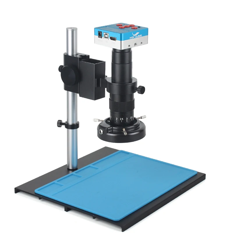 4K 48Mp 60Fps Hdmi Usb Microscope Camera 120X-300X C-Mount Lens Microscopio Digitale Elettronico Industriale Per Riparazione Saldatura