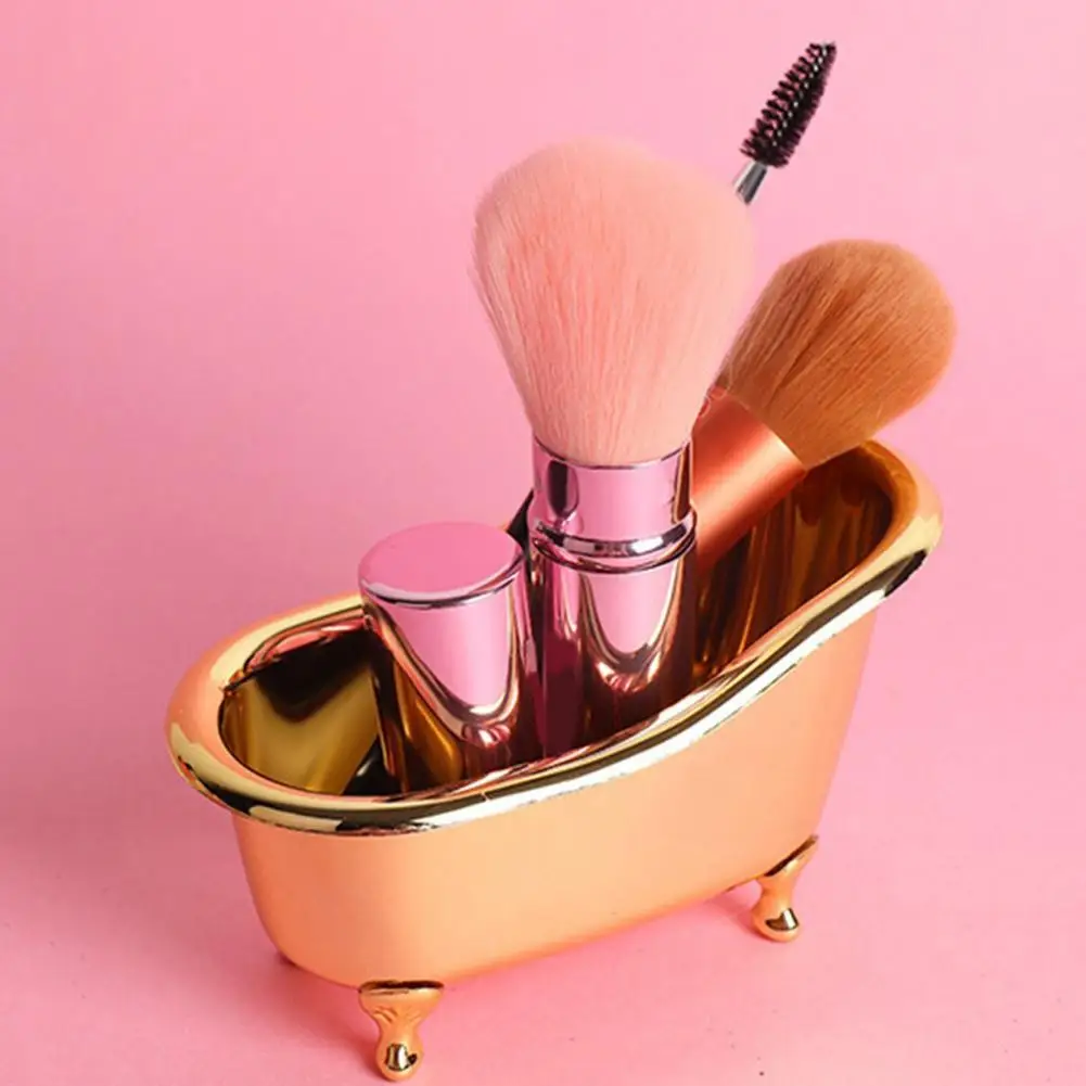 Portable Organizer Box Small Miniature Decoration Bath Tub Box Anti-deform Makeup Holder Anti-slip for Bathroom 3