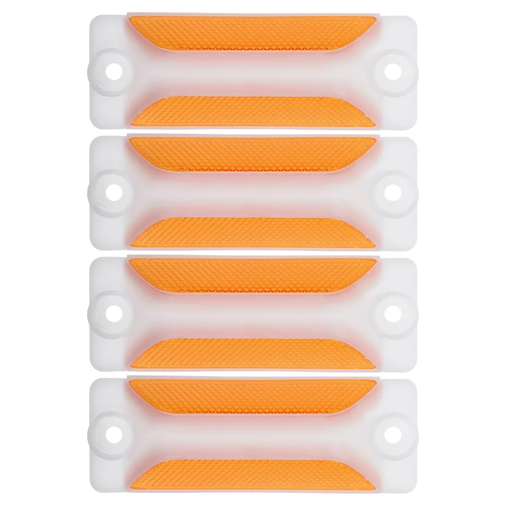 Rectangular Reflective Delineators Driveway Markers Road Reflector Pavement Marker Traffic Light Highway Sign Roadway 4 Pcs