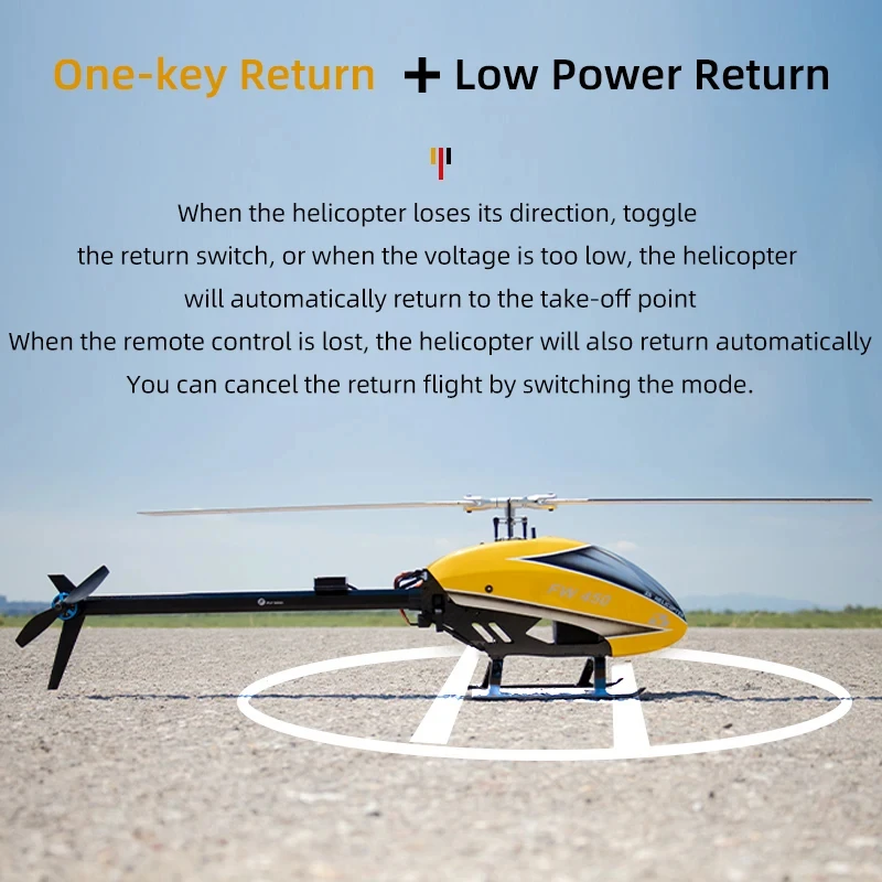 FLYWING FW450 V2.5 6CH RC 헬리콥터, FW450L FBL 자이로 헬리콥터, H1-GPS 비행 컨트롤러, RTF 브러시리스 모터, h1 rtr 헬리콥터