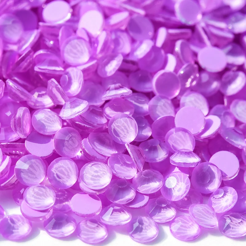 Glitter Neon Non-Hotfix Ultraviolet Glow Rhinestones for Nail Art Embellishments