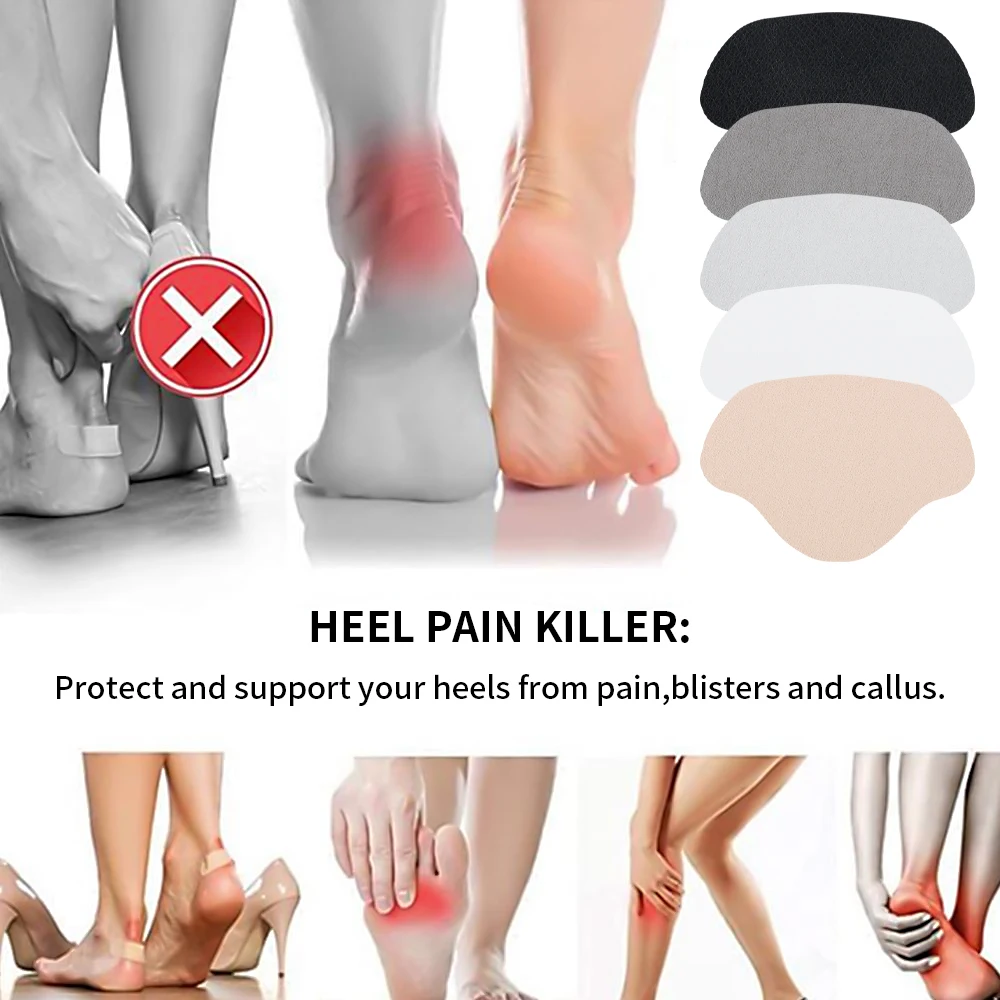 Shoe Insoles Orthopedic Insoles Shoe Heel Pads 4pcs/set Insoles Pads Shoes Heel Repair Stickers Back Heel Shoe Hole Sticky Insoles for Sport Shoes Repair Patch Foot Care