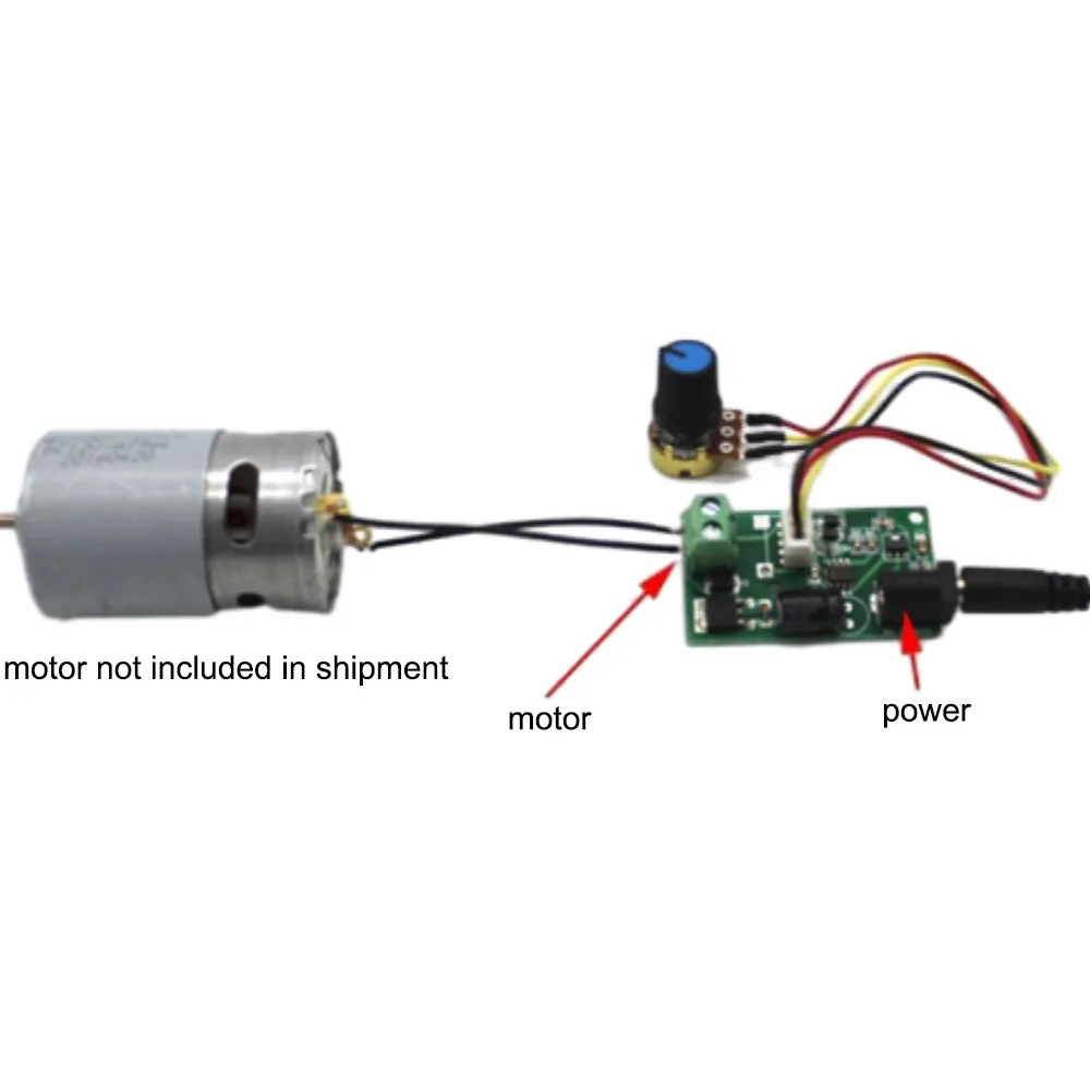 6V 12V 24V 3A Small General Speed Control Board Motor Speed Governor Module With Potentiometer PWM DC Motor Controller