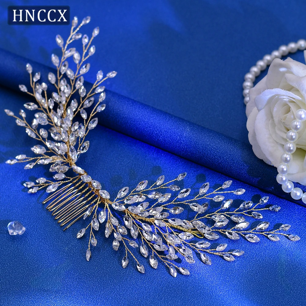 HNCCX Bridal Hair Comb Rhinestone Wedding Headpieces Hair Accessories Bride Hair Adornment Party Bridesmaids Headdress CP276