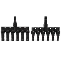 PV Connector T Type Parallel Connection Solar Panel System Waterproof Connector Branch Two Pieces Solar Cell Connect Plug 3