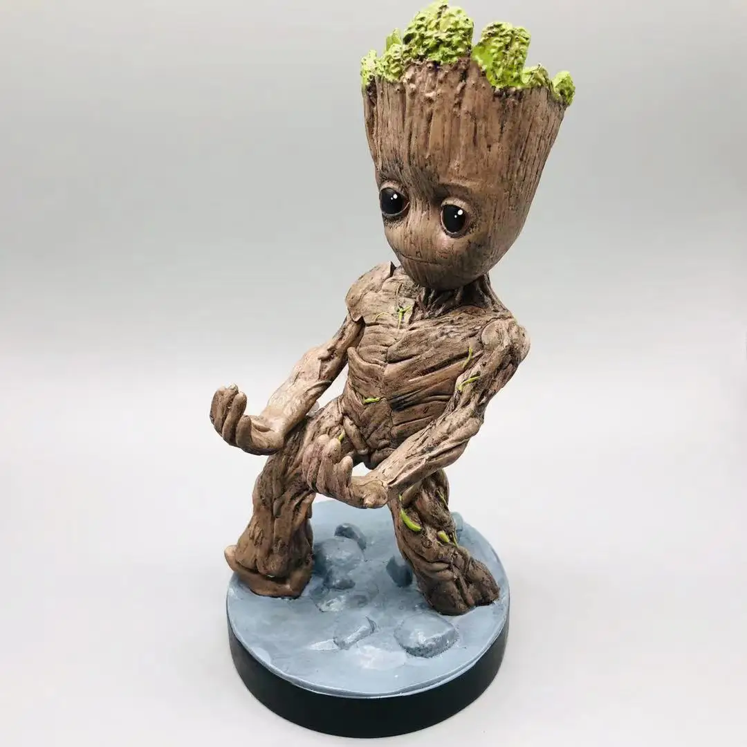 Support de manettes de jeu gardiens de la galaxie Groot, 22cm, figurine,  jouets, mignon petit arbre, support de téléphone, modèle ornement, cadeaux  pour enfants - AliExpress