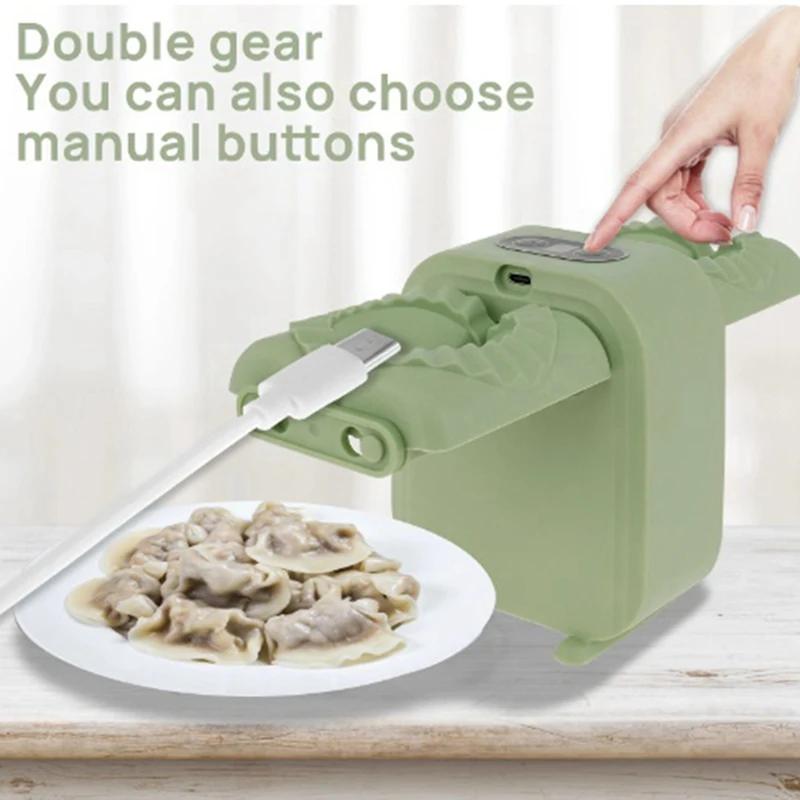 

Automatic Dumpling Maker Household Double Head Non-Slip Dumpling Maker Machine Press Mold Making Tool Manual Kitchen