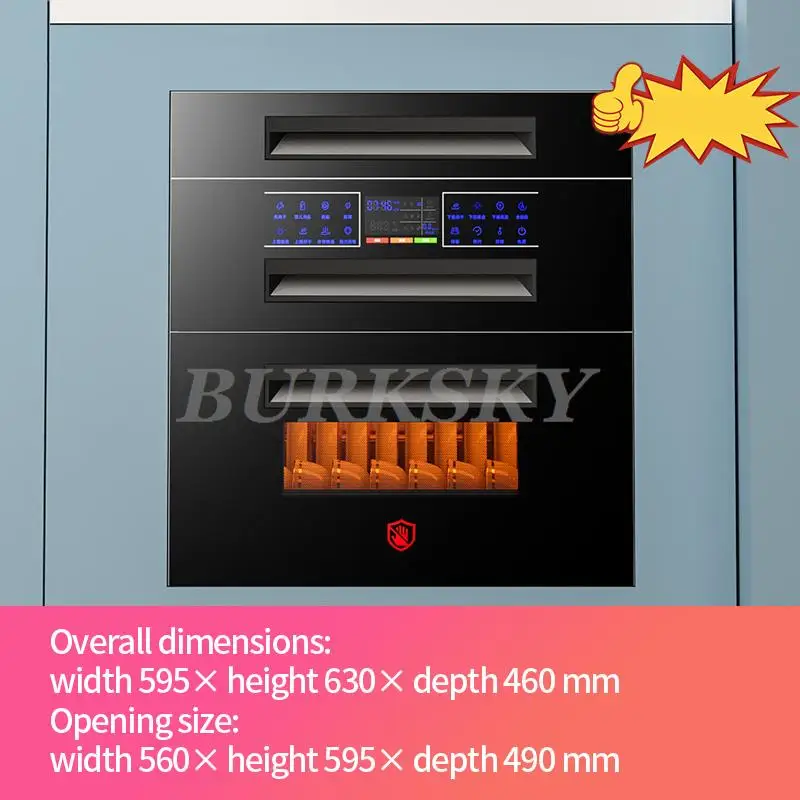 خزانة تخزين للمطبخ بسعة 120 لتر، مزودة بوظيفة التط...