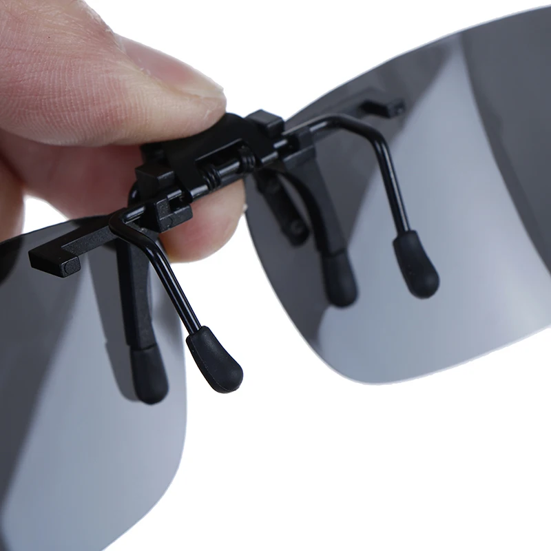 Glasses Unisex Clip-on Polarized Day Night Vision Flip-up Lens Driving UV400 Riding Sunglasses For Outside 1pc polarized sunglasses driving glasses