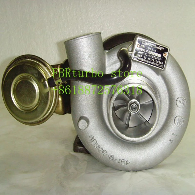 

4D34 turbocharger 49179-00260 ME073623 4917900260 TD06 turbo charger for Cantor 4D34 engine