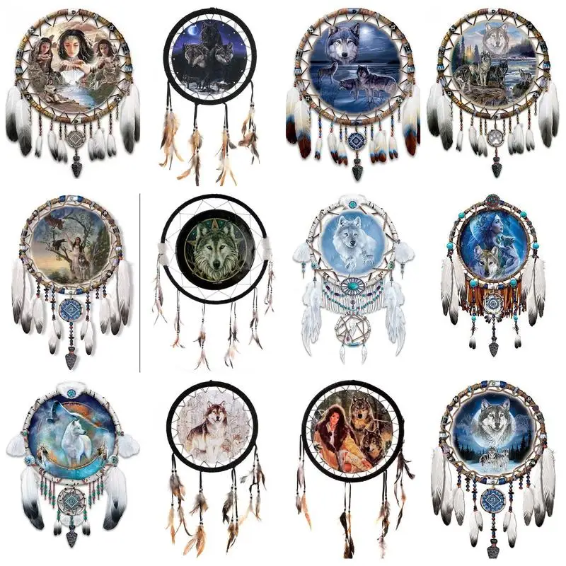 

CHENISTORY Modern Painting By Numbers Feather Dreamcatcher Decorative Paintings Unique Gift For Adults For Handiwork Animals