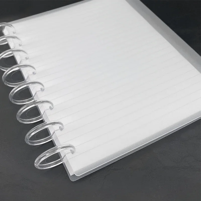 11pcs Clear Plastic Planner Refill Bound Discs for Binding Plastic Ring Binder Mushroom Hole Loose-leaf Planner Ring Binder