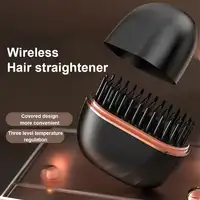 Peigne à lisser les cheveux Portable, charge sans fil, outil de coiffure, aucun dommage, peigne de coiffure, outil de coiffure 2