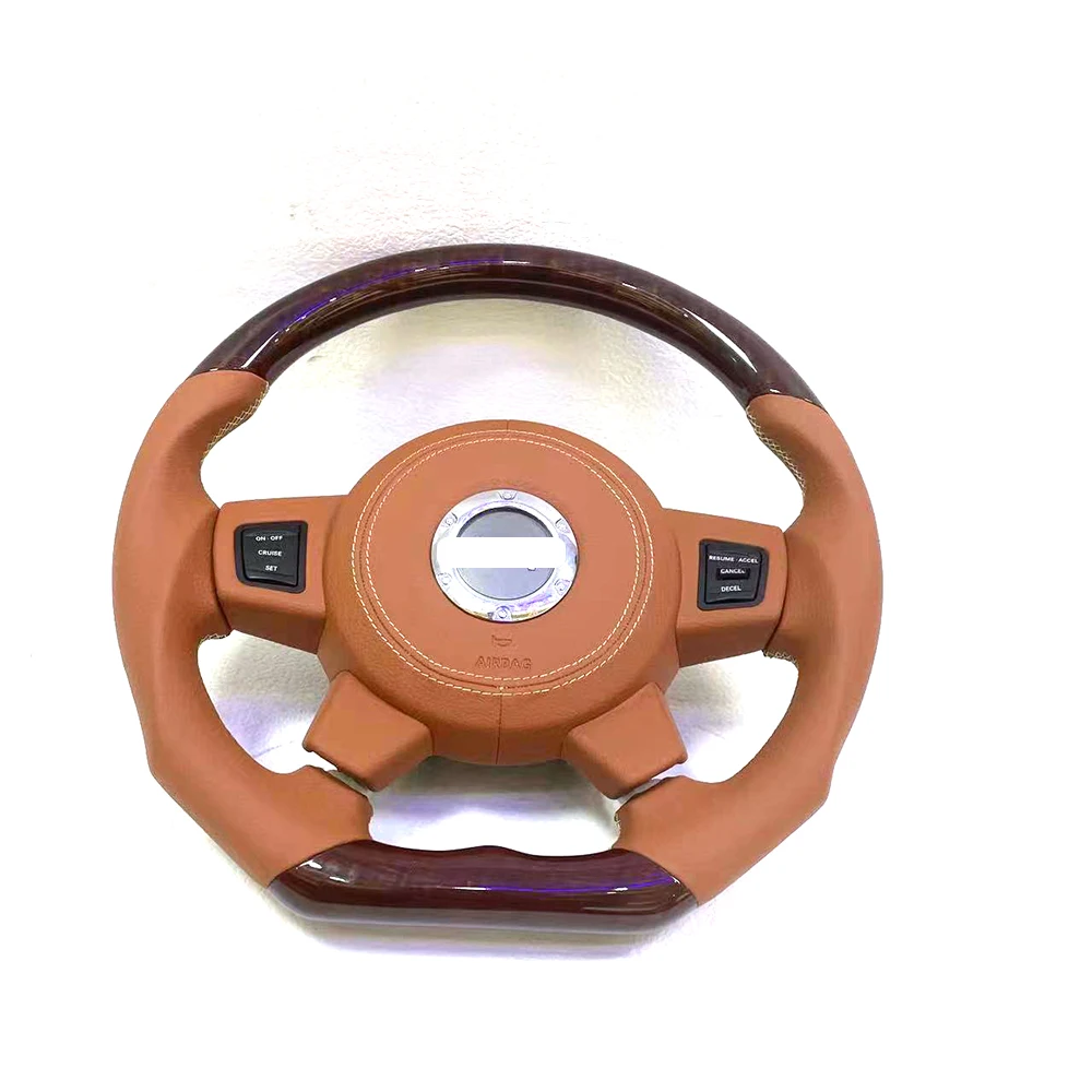 Bondvo hot selling steering wheel made of mahogany FOR Jeep Wrangler