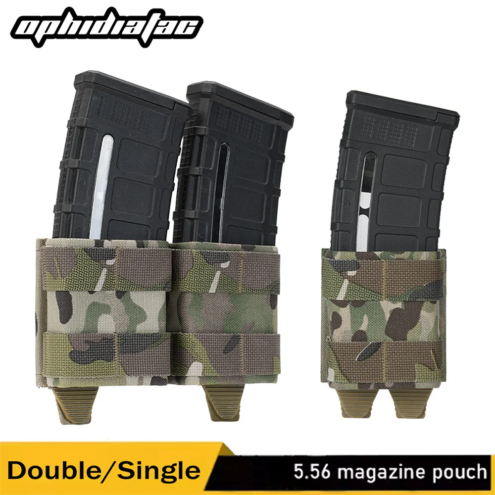OPHIDIANTAC FAST 5.56 Single/Double/Triple Magazine pouch TAC Vest mello Accessory Bag MAG pouch
