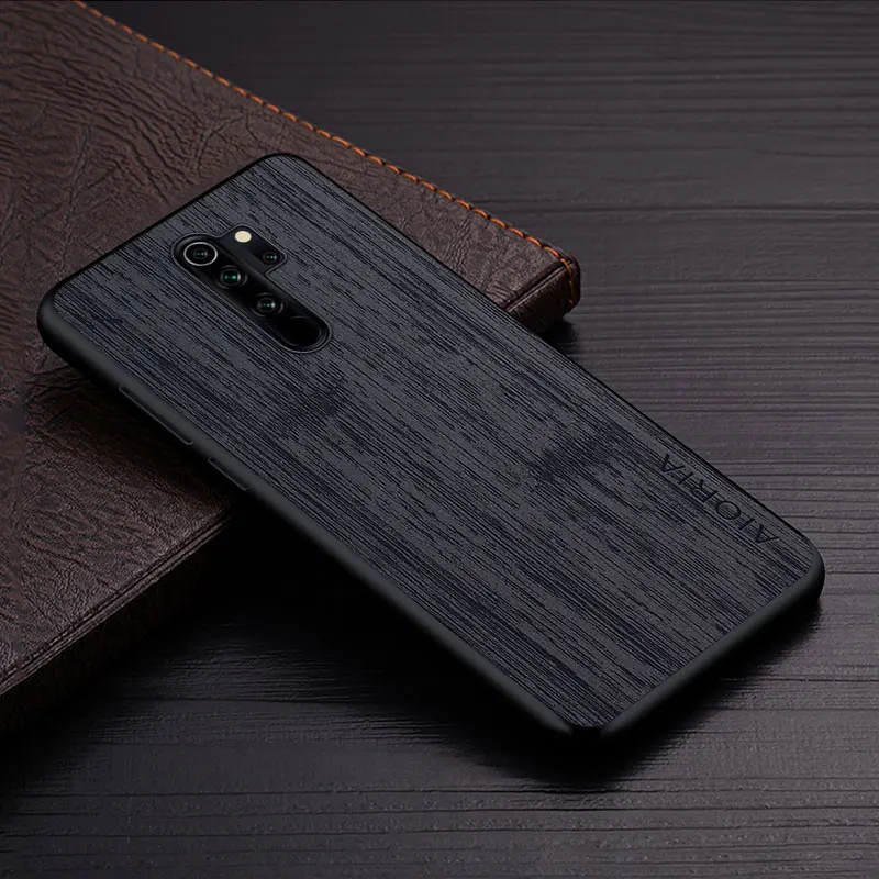 Leather Wallet Case Leather Case Phone Case Leather Phone Case Case Xiaomi Redmi Note 8 Pro 8T Bamboo Wood Pattern Leather Phone Cover