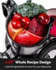 Clear Slow Masticating Juicer Machines, Cold Press Juicer with No-Prep 4.35" Feed Chute Fit Whole Fruits & Vegetables Juice 4