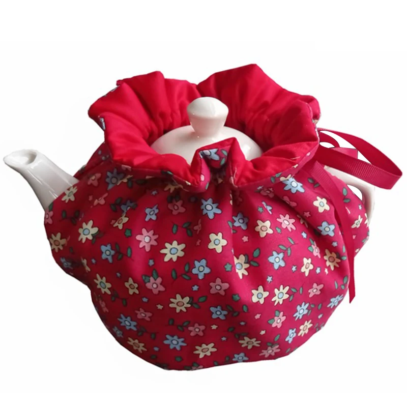 Teapot insulation cover Vintage Floral Teapots Dust Cover Tea Cosy Kettle Cover Insulation and Keep Warm For Home