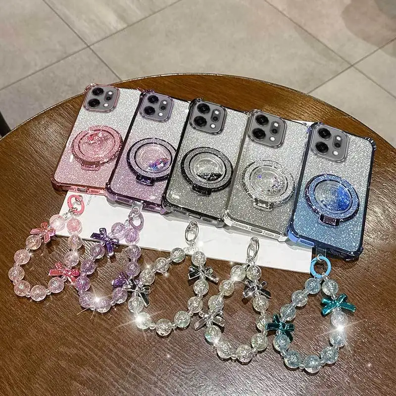 3-Piece Set: Phone Case with Lanyard and Circular Stand