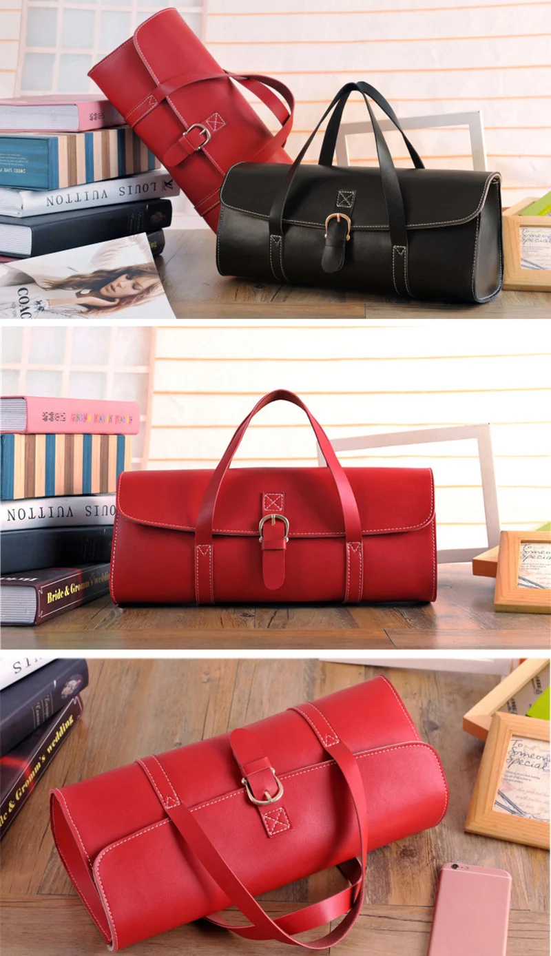 아크릴 수제 실린더 백 토트 템플릿, DIY 가죽 공예 드로잉 패턴, 재봉 패턴, 1 세트