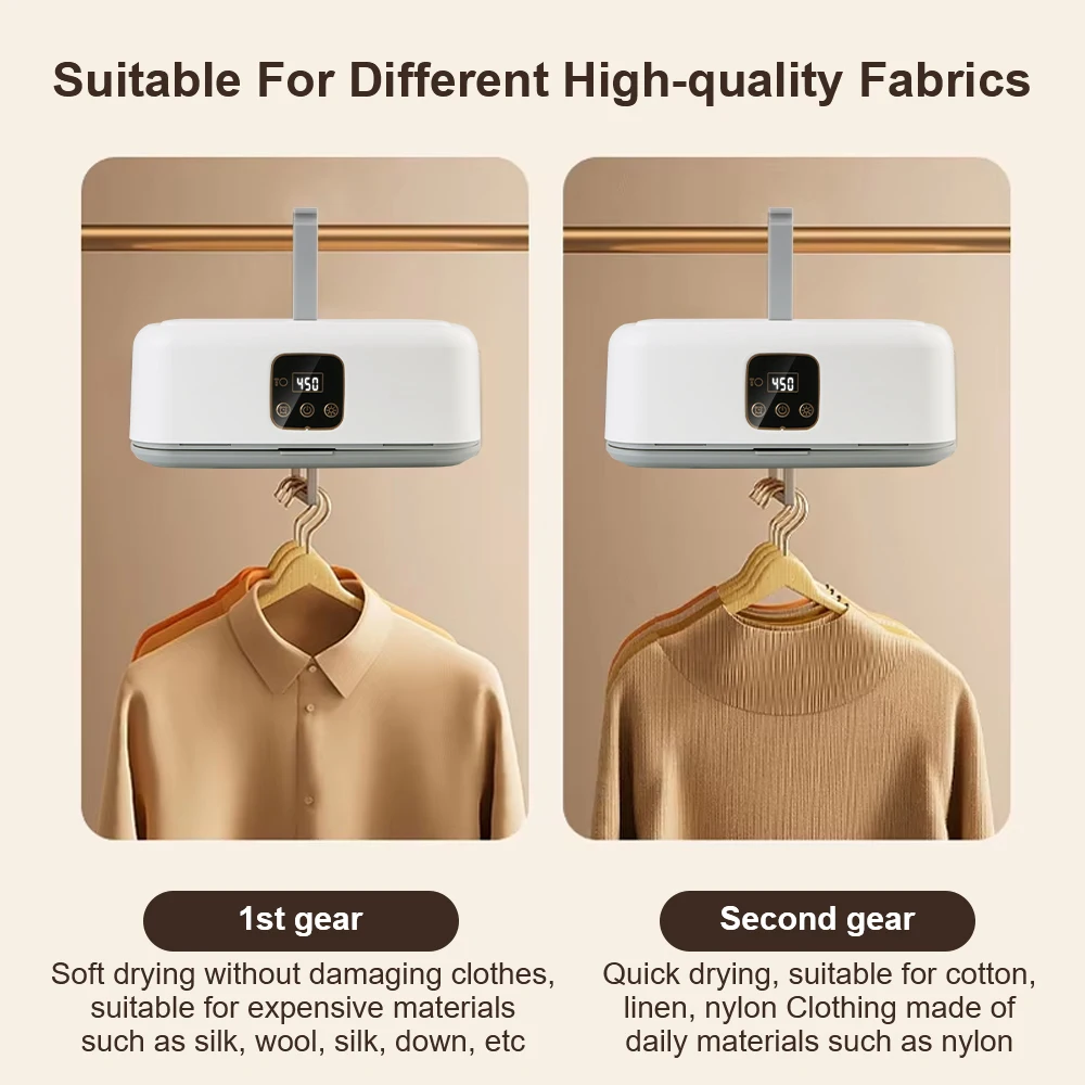 Multifunctional Dryer Machine Folded Electric Clothes Dryer Min Travel Warm Laundry ​Portable Remote Control