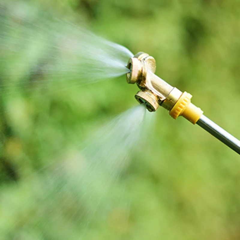 Gold Adjustable Brass Spray Misting Nozzle Garden Sprinklers Irrigation Irrigation Large Area Spray Hazy Mist