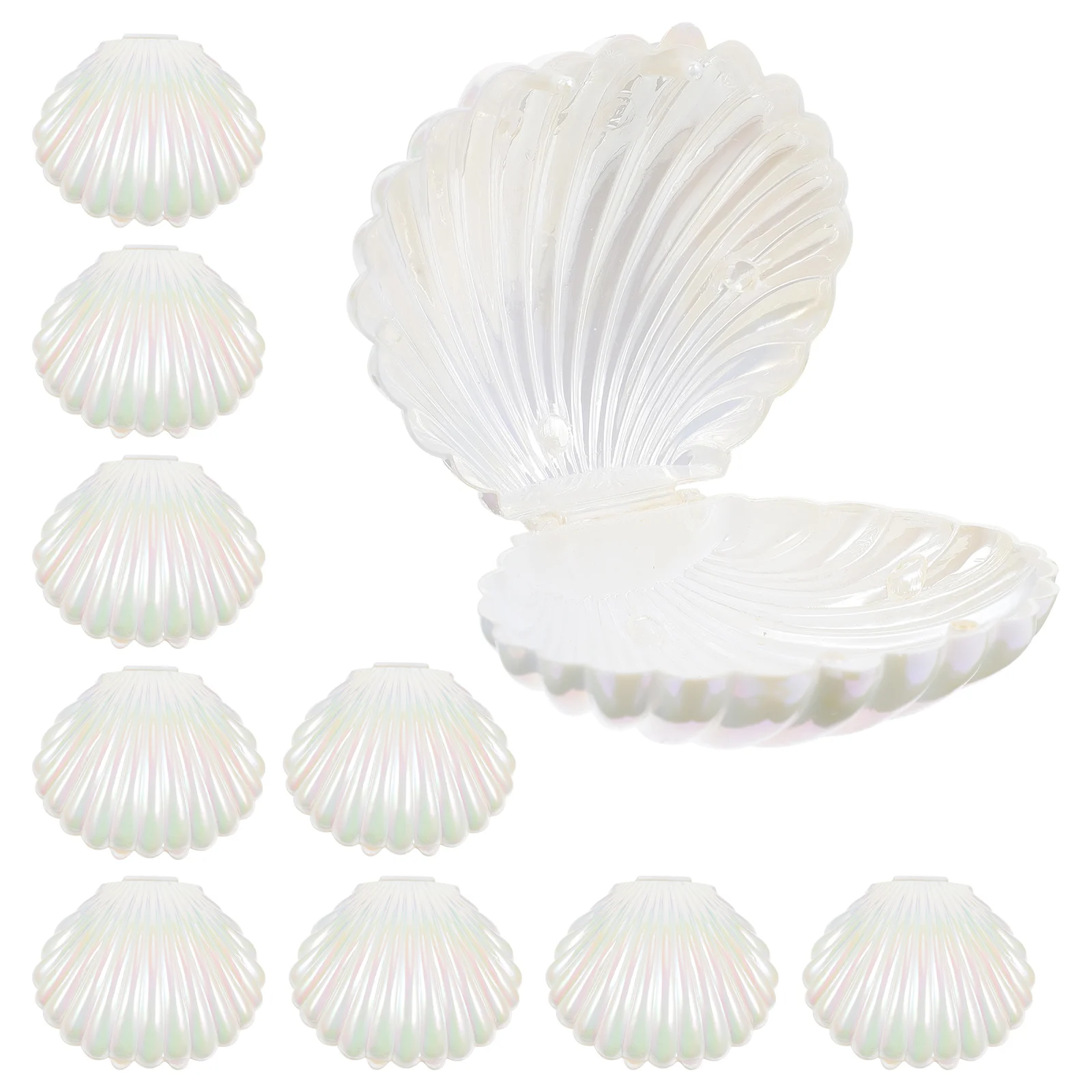 

Sea Shells Candy Boxes Seashell Containers Plastic Chocolate Box Creative Jewelry Holder Party Treat Boxes Wedding Birthday