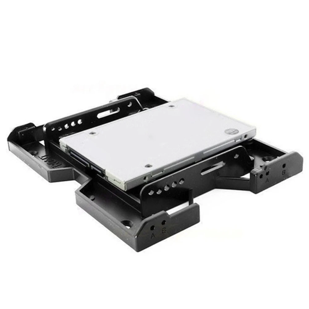 SSD 하드 드라이브 브래킷 장착 케이스 어댑터 냉각 선풍기 HDD 트레이, 5.25 3.5 2.5