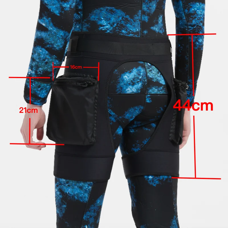 NEW Black Neoprene Wetsuit Tech Shorts Submersible Load Weight Pocket Leg Thigh Pants Bandage Scuba Diving Equipment Accessories