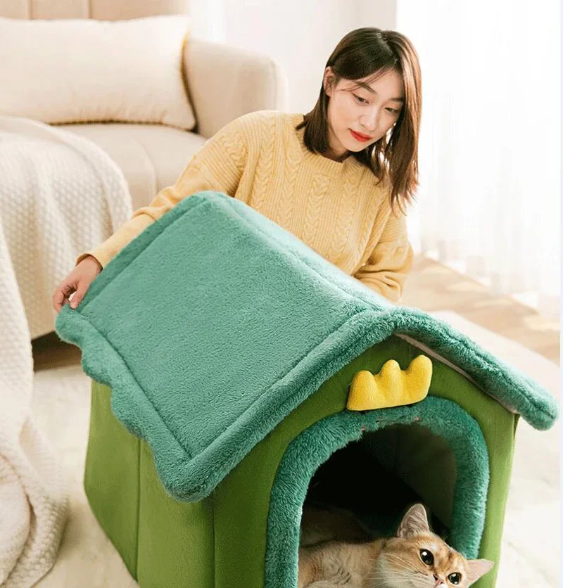 Title 16, Foldable Dog House Kennel Bed Mat For Small Med...