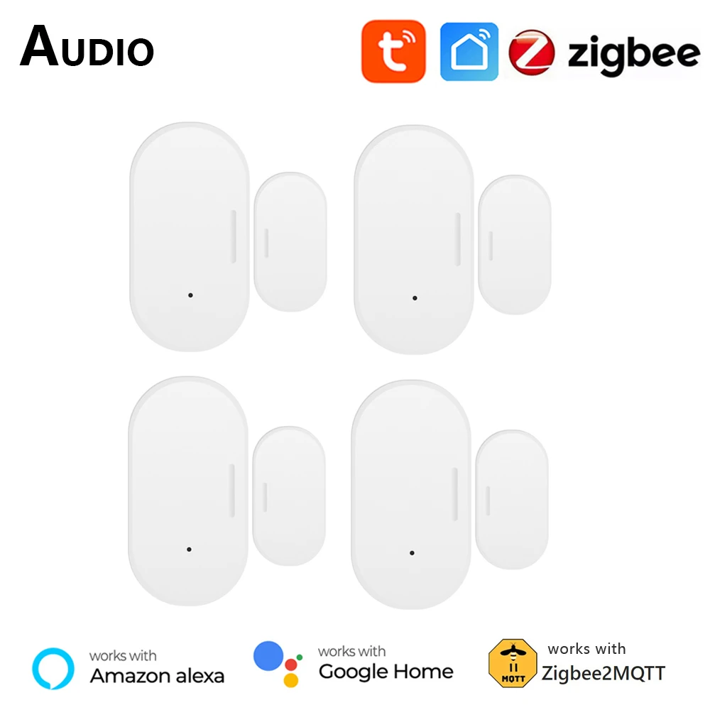 

Tuya Smart ZigBee Door Window Sensor Detector Home Security Protection Alarm System Smart Life Control Suport Alexa Google Home