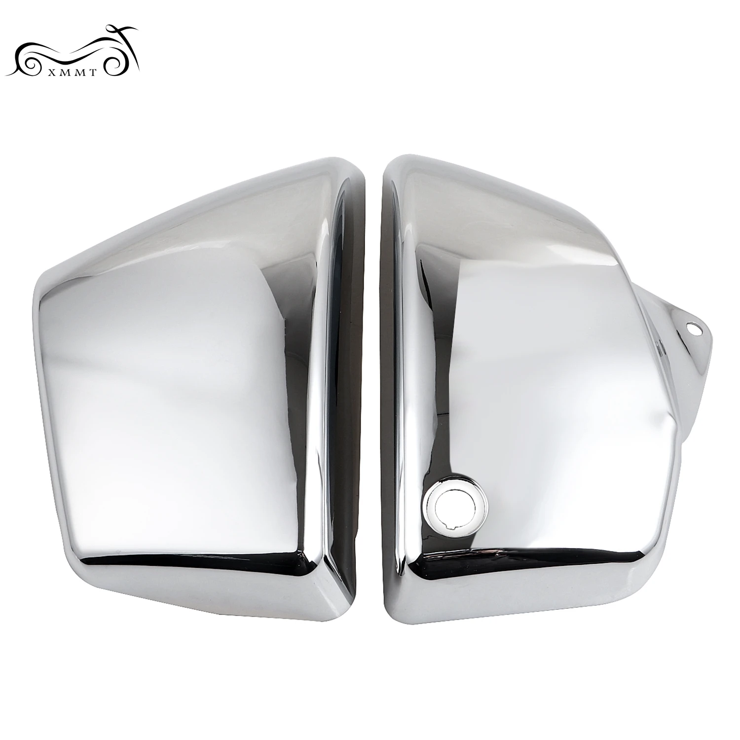 Motorcycle L&R Side Battery Cover Chrome For Honda Shadow ACE 1100