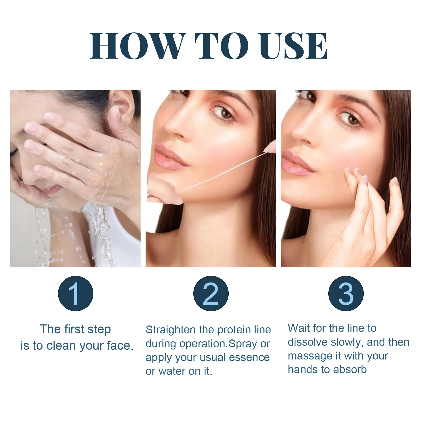 20-50Pcs Absorbent Collagen Threads No Needle Gold Protein Line Anti Aging Women Collagen Face Filler Protein Thread Skin Care