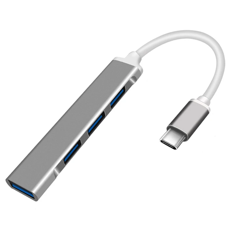 USB Hub 4 Port Multi Splitter Adapter OTG 3.0 3.1 Type C For Xiaomi Lenovo Macbook Pro Air PC Computer Notebook Accessories