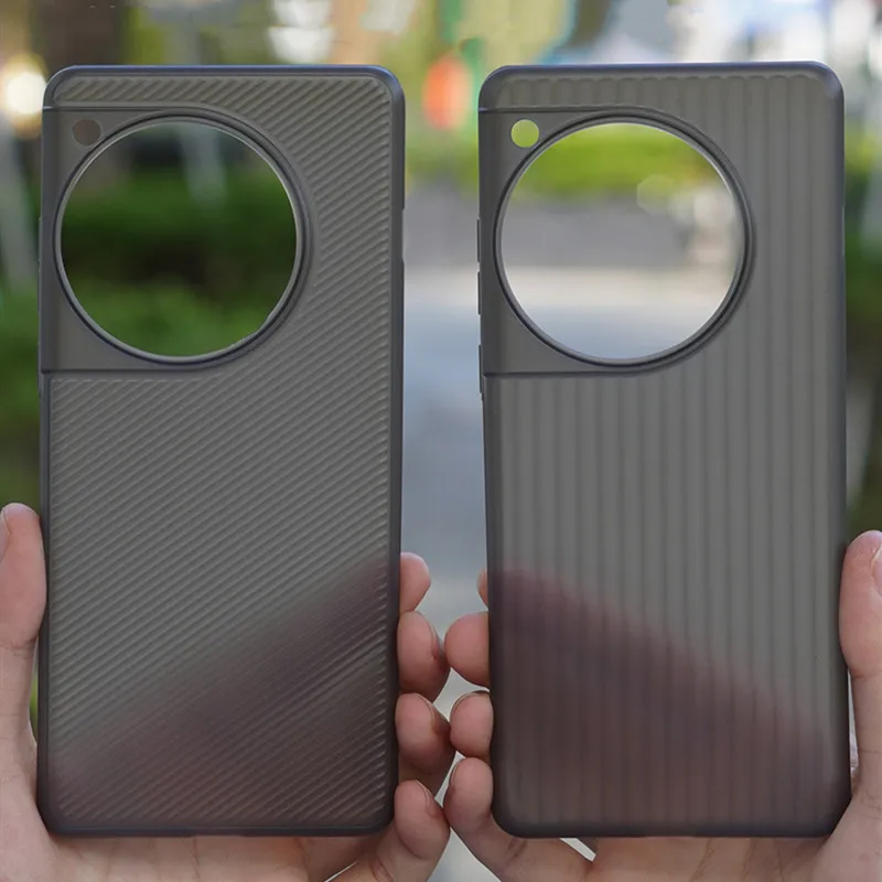 Ultra-Slim Matte Corrugated Clear Hard PP Luxury Back Case