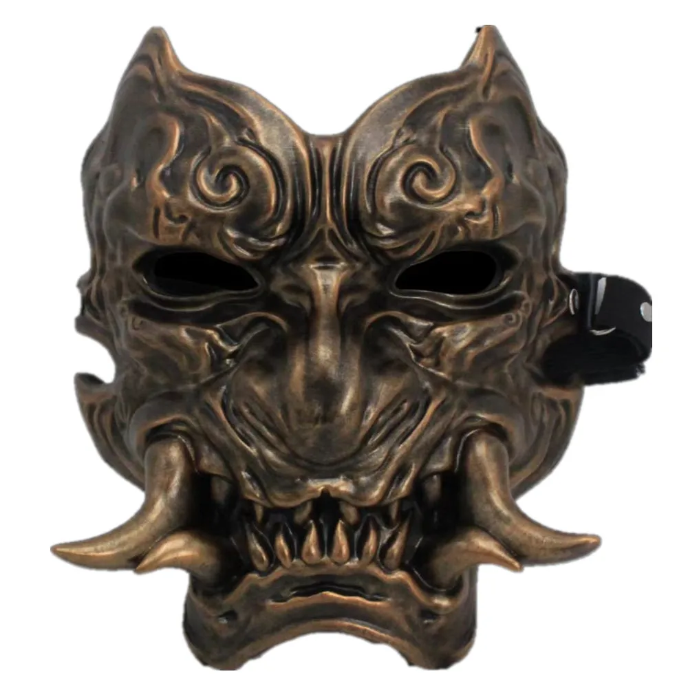 Gesichtsmaske aus Kunstharz für Gesichtslähmung, Prajna-Maske, Feiertagsparty-Spiel, Kunstharz-Handwerk, Sammlerstück, Dekoration – Detail 1