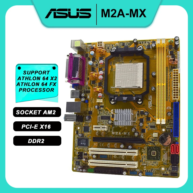 ASUS M2A MX Motherboard AM2 AMD Motherboard DDR2 RAM AMD 690V/SB600