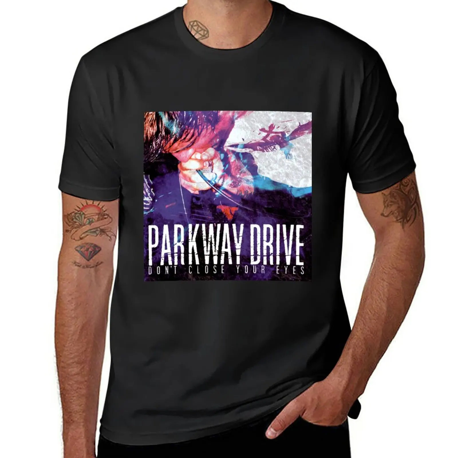 

New Dont close your eyes T-Shirt summer tops sweat shirts aesthetic clothes Men's t shirts